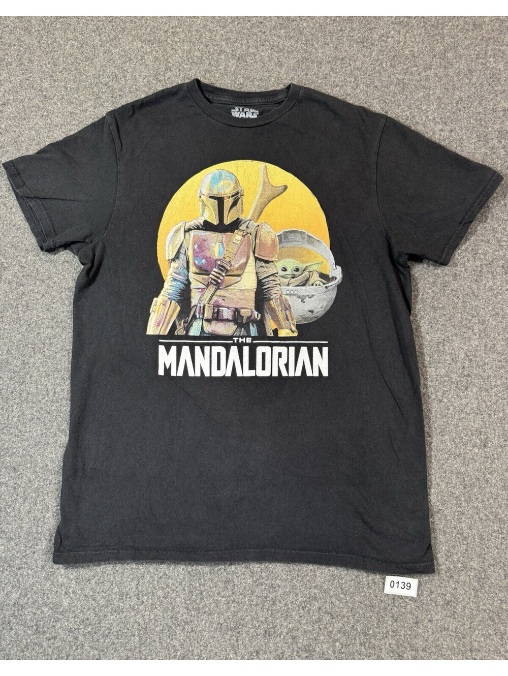 Fifth Sun Star Wars The Mandalorian Character Graphic T-Shirt Black M